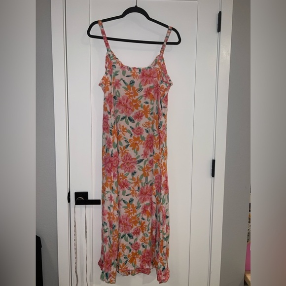 Derek Lam Collective Midi Pink Floral Boho Cottagecore Vacation Dress Size XS - Picture 6 of 6